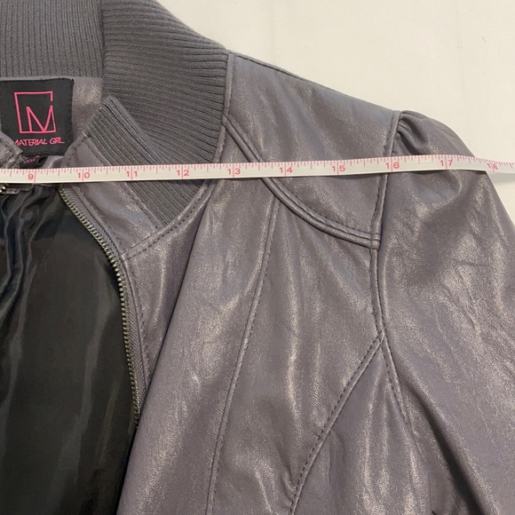 Material Girl Gray Bomber S - Picture 3 of 4